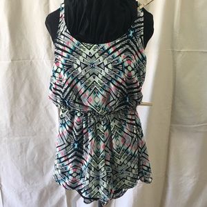 Geo Patterned Romper